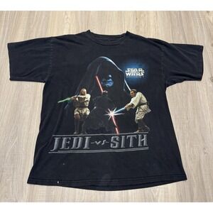 Star Wars Episode I Phantom Menace Jedi vs Sith Vintage T-Shirt Tee Men's Sz XL
